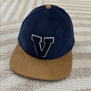 ❤️5/$20❤️ New vineyard vines suede flat brim Strap Back hat summer